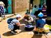 Emma Harrop - meeting the local women in Uganda